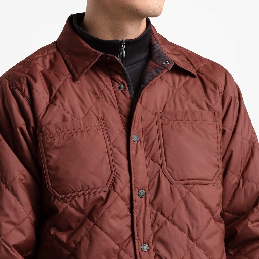 THE NORTH FACE Fort Point Insulated Reversible Flannel Sequoia Red Mens Small - Picture 5 of 15
